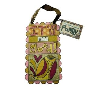 Demdaco It's All Good/Now is Not a Good Time Reversible‎ Door Sign Wall Plaque
